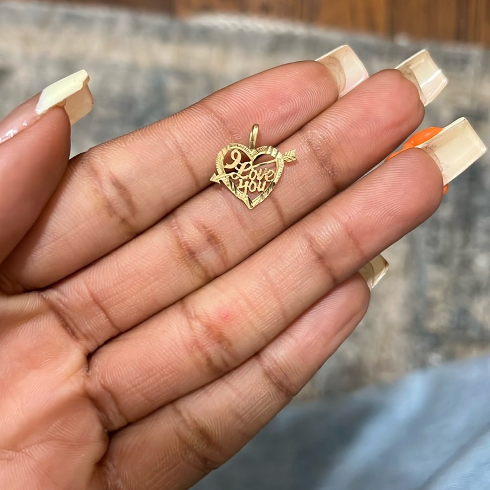 Vintage 14k Gold “I Love You” Pendant